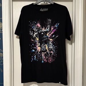 Into The AM Black Astronaut Graphic Tee